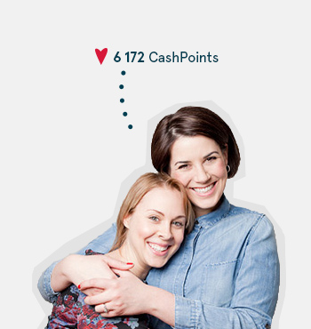 Image of two woman earning CashPoints